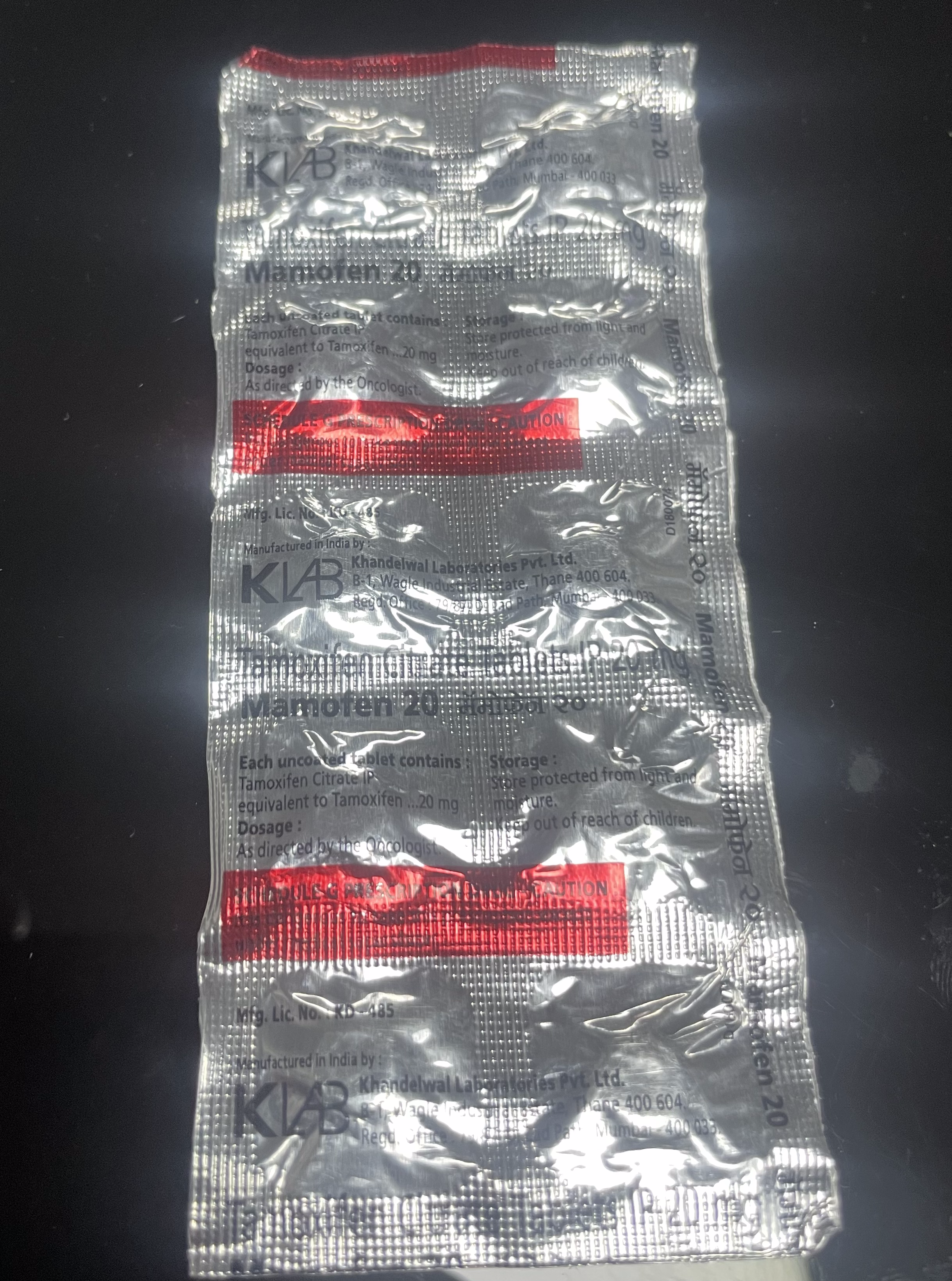 TAMOXIFENO 20mg